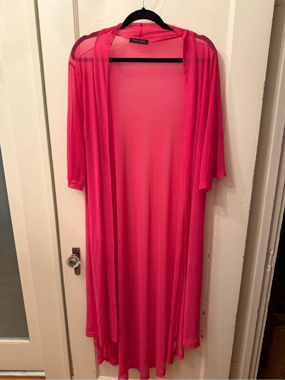 Crazy Train Sheer Hot Pink Duster